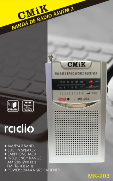 CMiK Mini FM AM Two-band motion Radio Stereo Conference Receiver detail image 2