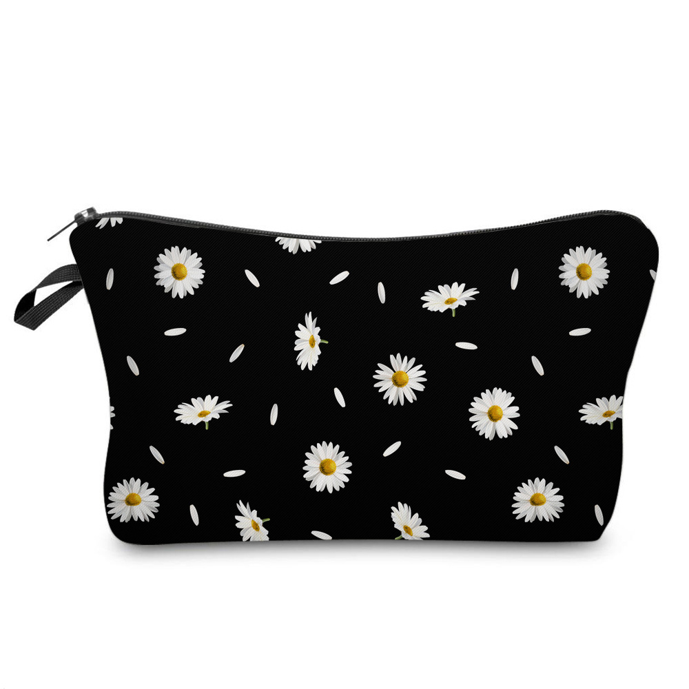 Sunflower Multi-functional Dumpling Makeup Toiletry Bag For Women_voghion.com