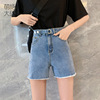 Large Denim shorts summer 2020 new pattern Paige Elastic force Show thin Flash Hot pants On behalf of Lot