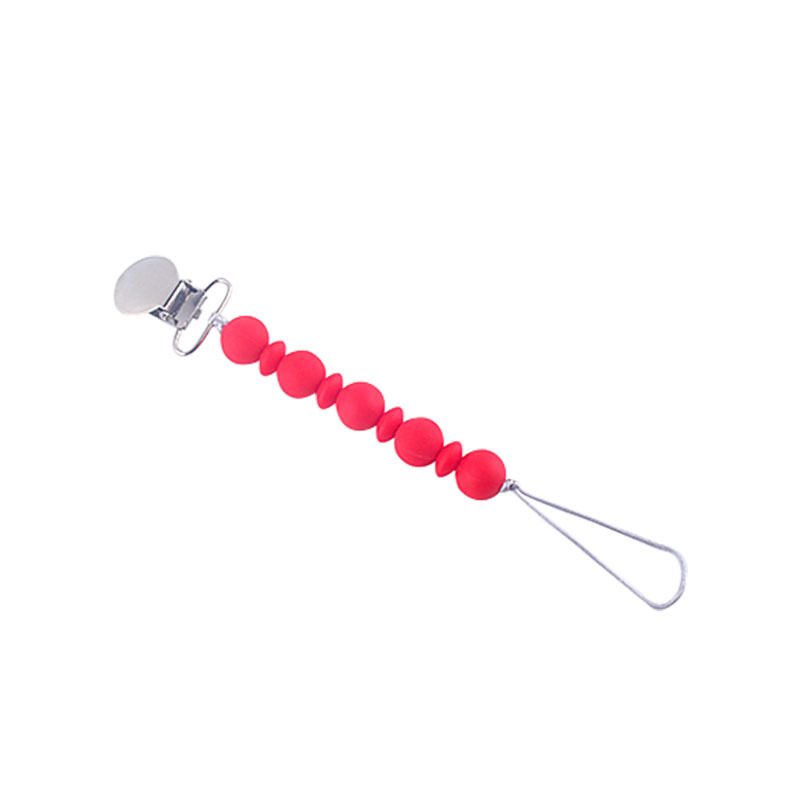 Cadena de chupete para bebé pezón cuerda material de silicona cadena anti-caída suministros maternos e infantiles Comercio exterior Amazon Venta caliente