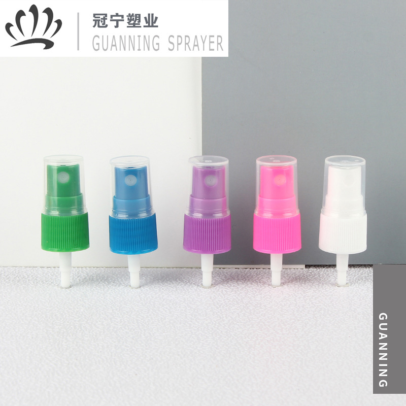 18/410彩色迷你小喷头 定制颜色花露水喷雾泵头 旋钮香水喷