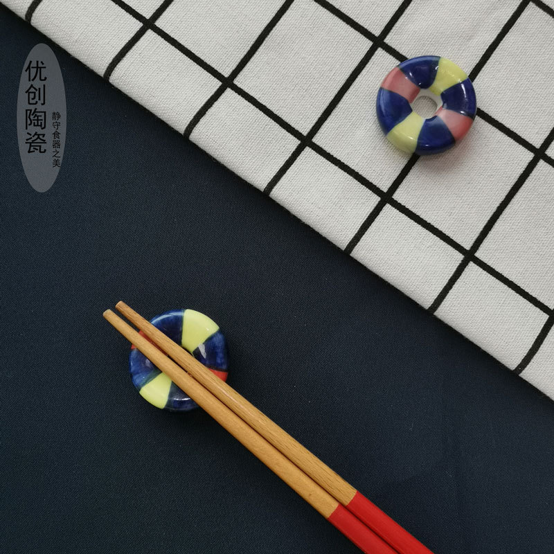 優創陶瓷公筷架著置個性創意餐廳酒店用品新品筆擱zakka廠家直批