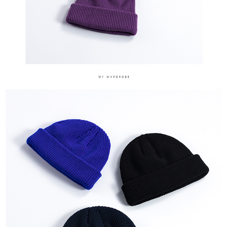 Unisex Simple Style Solid Color Crimping Wool Cap display picture 5