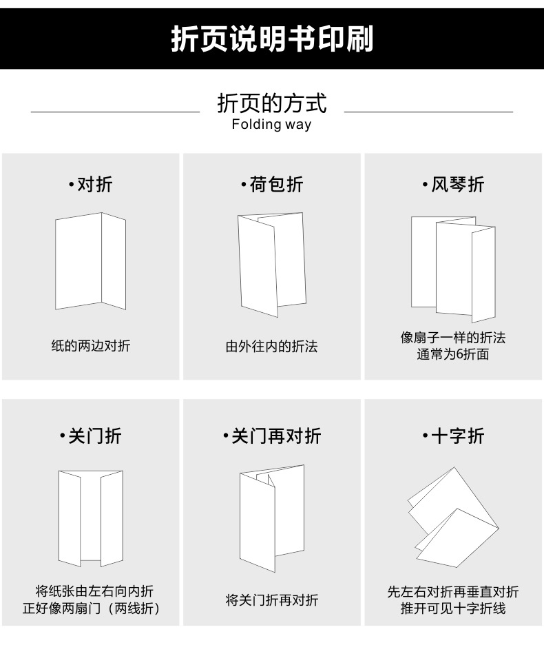 印刷说明书小折页设计产品说明书印刷画册合格证杂志