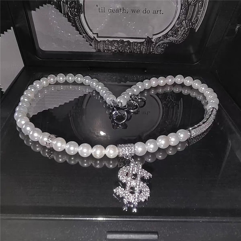 Diamonds Pearls Hip-hop Style Necklaces display picture 4