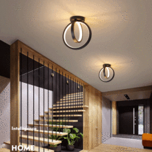 吸頂燈簡約現代走廊過道燈北歐創意個性樓道入戶玄關陽台衣櫃燈具