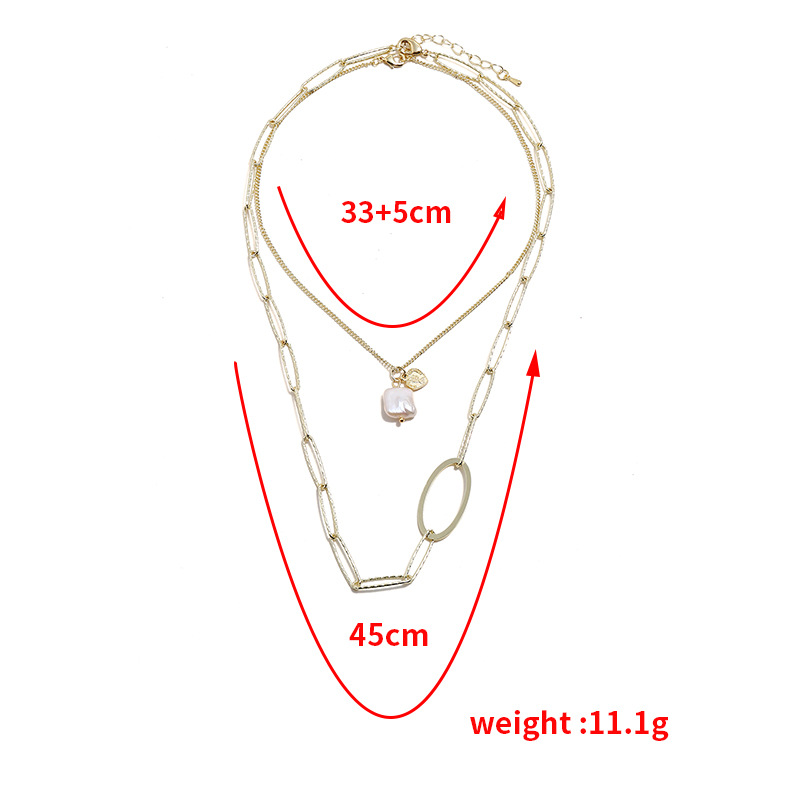 Fashion Three-dimensional Circle Necklace Simple Geometric Necklace Wholesale display picture 2