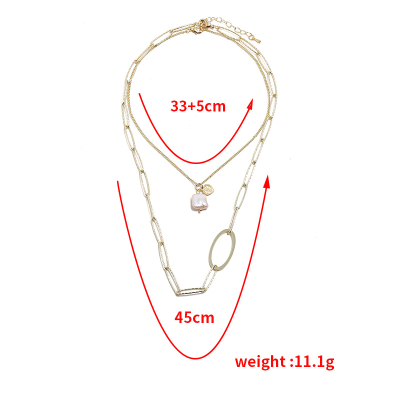 Exclusif Pour La Fourniture Transfrontière Européen Et Américain De Mode Trois-dimensions Cercle Collier Célébrité Internet Simple Géométrique Collier En Gros display picture 2