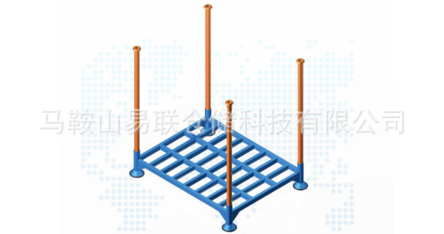 易联Q235插管巧固架 折叠 堆垛巧固架 仓库物料架 可堆垛