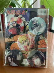 火隱忍者徽章 金屬馬口鐵徽章 直徑45MM 1套5枚 學生佩帶紀念徽章