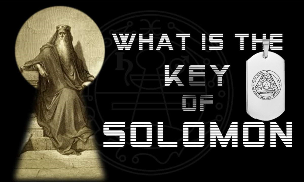 Solomon Necklace Titanium Steel Pagan Amulet Pendant Dog Tag Solomon Jewelry Unisex