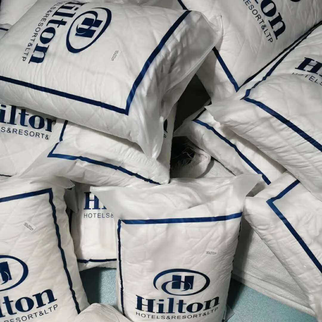 跨境希尔顿酒店专用防水夹棉床笠保护套席梦思床垫夹棉床笠1.8米|ms