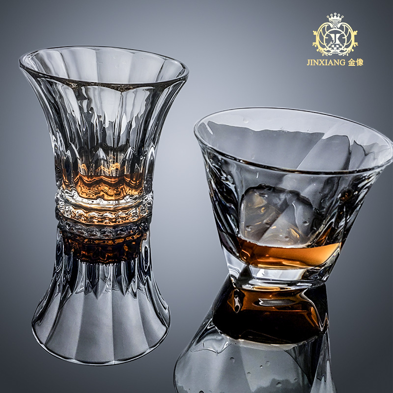 跨境洋酒杯 玻璃洋酒杯 啤酒杯水晶杯白酒烈酒杯个性欧式家用