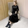 A-line long sleeve party dress