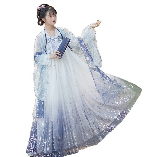 Feather fall Hanfu female adult breast length Ru skirt elegant fairy skirt six meter large sleeve shirt cover