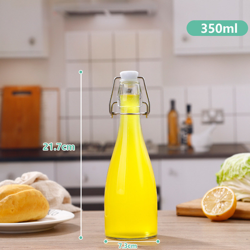 ガラス自家制スナップ白ワインボトル酵素スナップドリンクボトルジュースボトル250ml 500mlキッチンシールオイルボトル|undefined