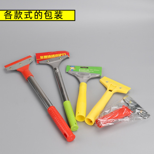 Manufacturer wholesale cleaning knife glass glue removal scraper tile floor spatula beauty seam plastic aluminum alloy spatula wholesale