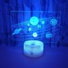 Three dimensional night light, 3D