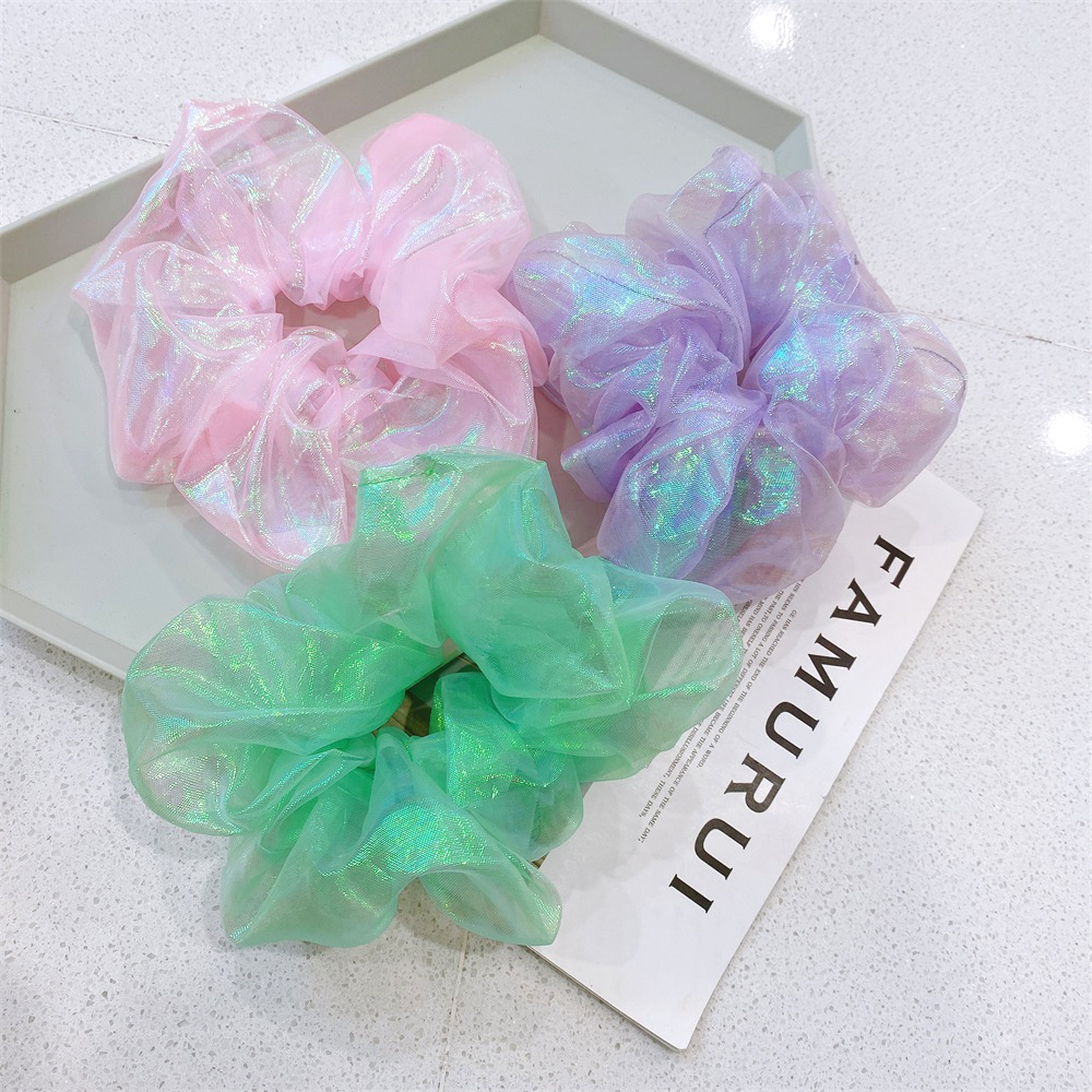 Fashion Gradient Mesh Hair Scrunchies display picture 4