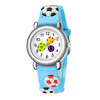 Children's cartoon watch, football plastic cute hair band suitable for men and women, 3D