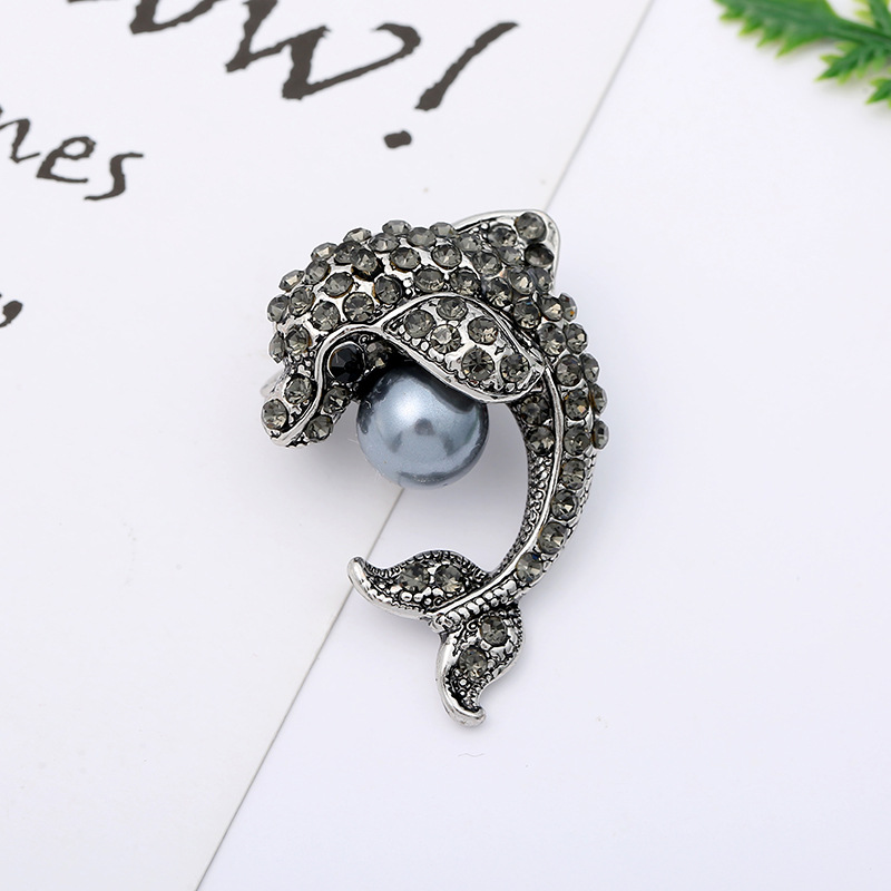 Simple Style Animal Alloy Enamel Artificial Pearls Rhinestones Unisex Brooches display picture 23