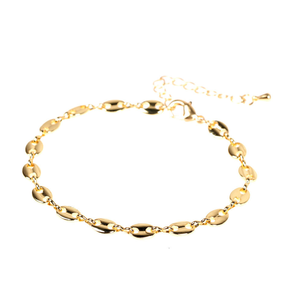 thick chain clavicle chain stitching pig nose necklace bracelet earring set