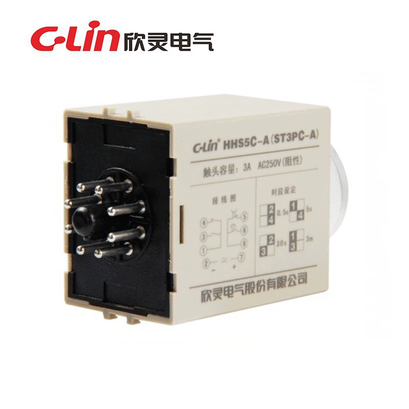 Xinling Electric HHS5C-A Реле времени JSZ3C ST3PC-A AC220В DC24В с мгновенным движением