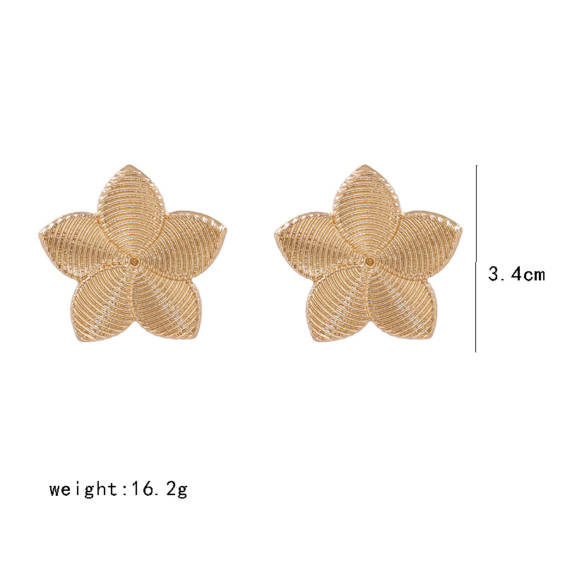 Korean New Alloy Butterfly Flower Geometry Various Earrings Plating Earrings Women display picture 11