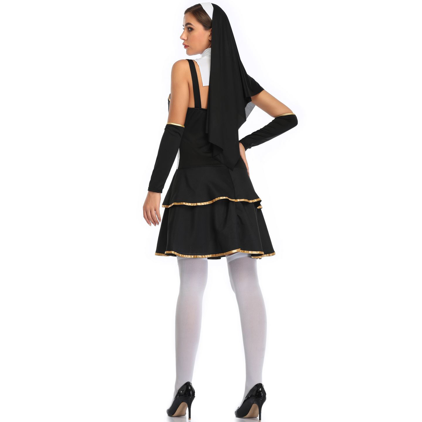 Halloween costume nun cosplay costume nihaostyles wholesale halloween costumes NSMRP79227