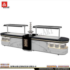 迪克餐厨设备自助餐台厂家定制 移动组合布菲台图片 石材餐台定制