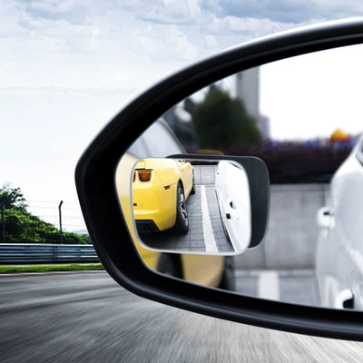 Car HD borderless small round mirror adjustable blind spot Mirror Mirror Glass Square wide-angle mirror