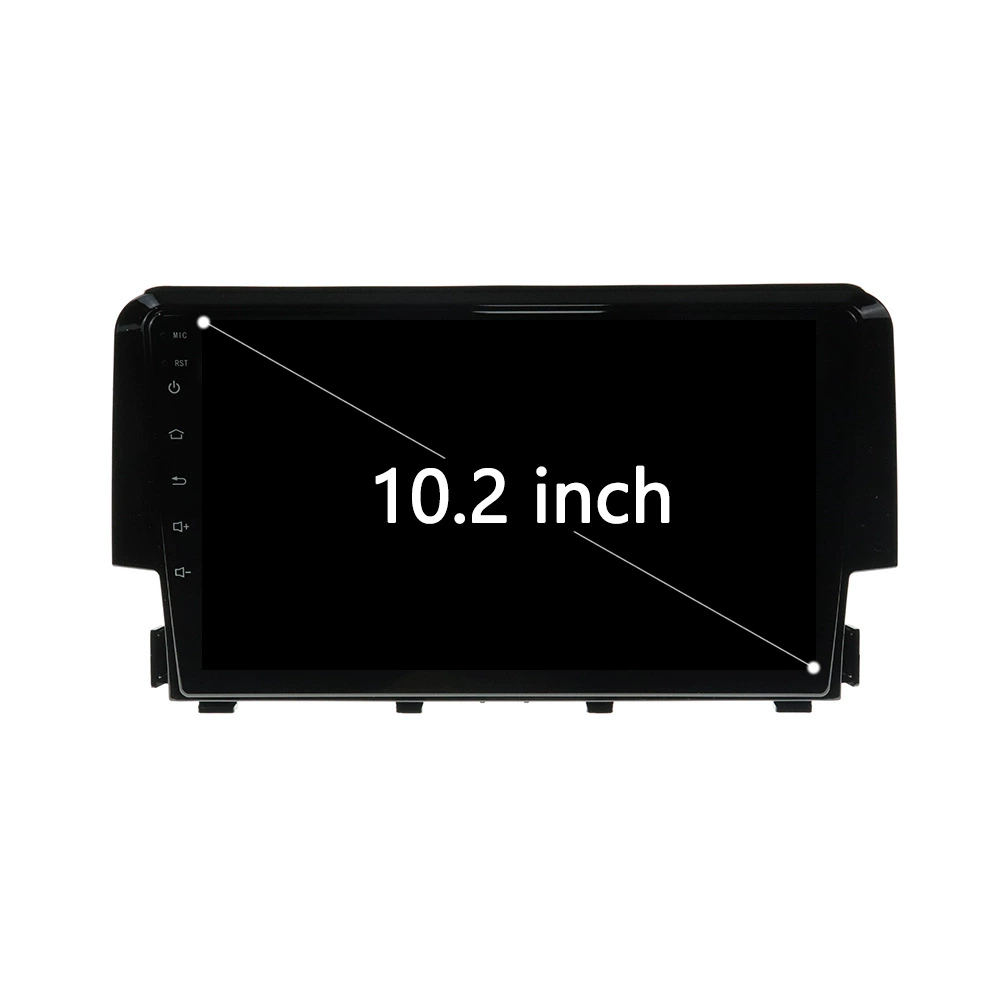 Подходит для Honda Civic 2016-2018 10-дюймовый навигатор с большим экраном Honda Carplay Android