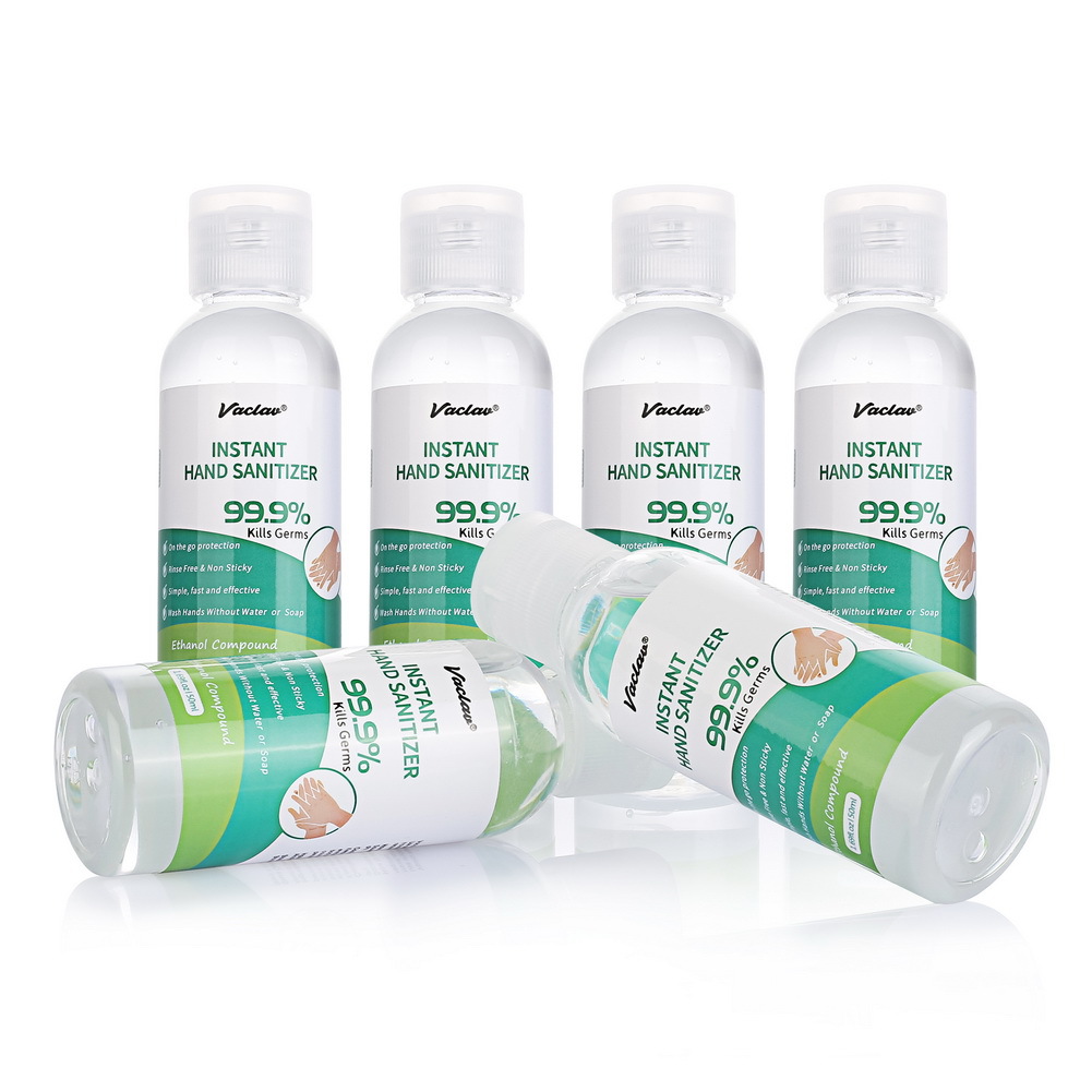 VACLAV 50ml免水洗抑菌凝胶洗手液75%酒精消毒杀菌随身便携洗手