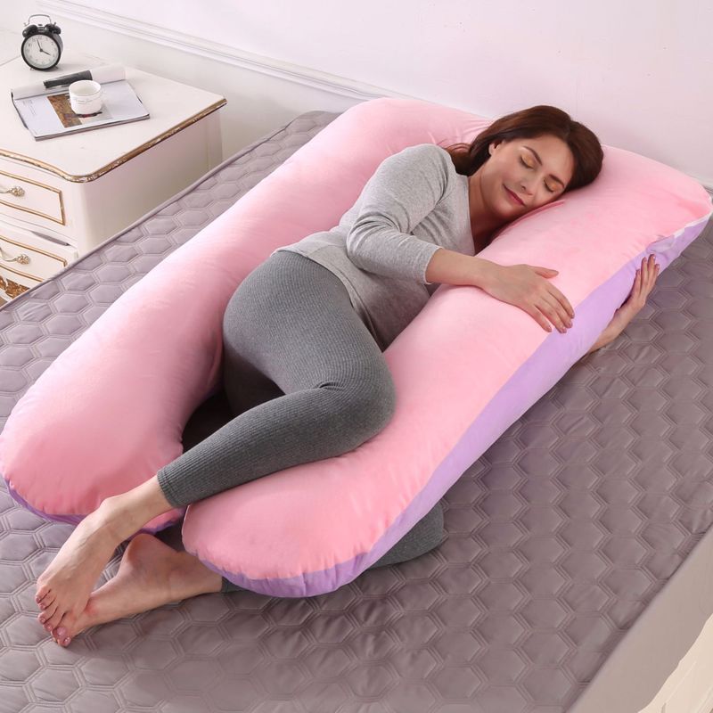 Soporte de cintura transfronteriza lado dormir en forma de U almohada apoyo del vientre almohada de enfermería Tmall Amazon suministro directo almohada de maternidad
