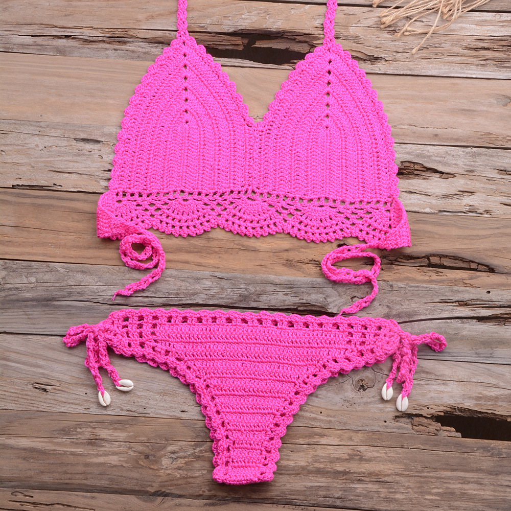 Women's Solid Color 2 Piece Set Bikinis display picture 21
