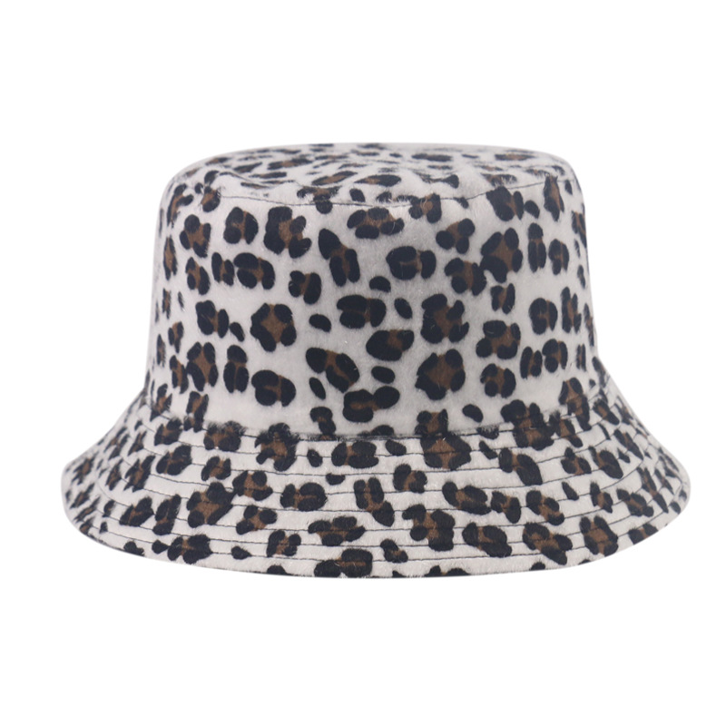 Unisex Vintage Style Cool Style Leopard Flat Eaves Bucket Hat display picture 4