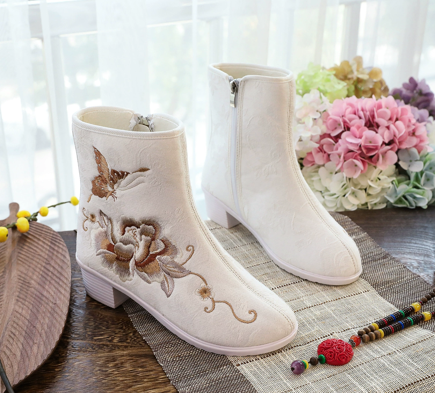 Ethnic boots, Hanfu, 2021 collection, autumn, Chinese style, ethnic style