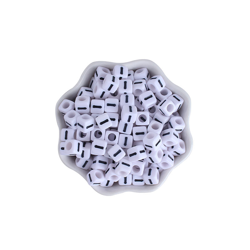 7mm plástico 26 inglés letras DIY creativo bebé nombre personalizado chupete cadena pulsera Accesorios