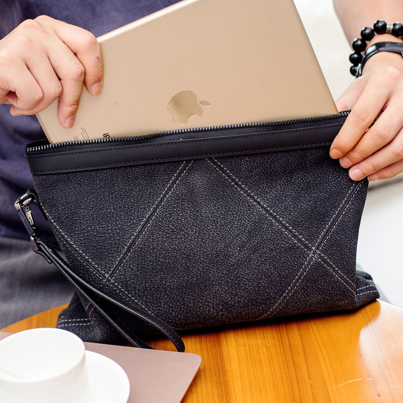 爆款批發真皮男士手包男包時尚新款牛皮手拿包男包韓版手抓包代發