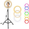 8 inch 10 inch 13 inch 18 inch RGB Direct seeding lamp horse race lamp rgb Annulus fill-in light video shot fill-in light