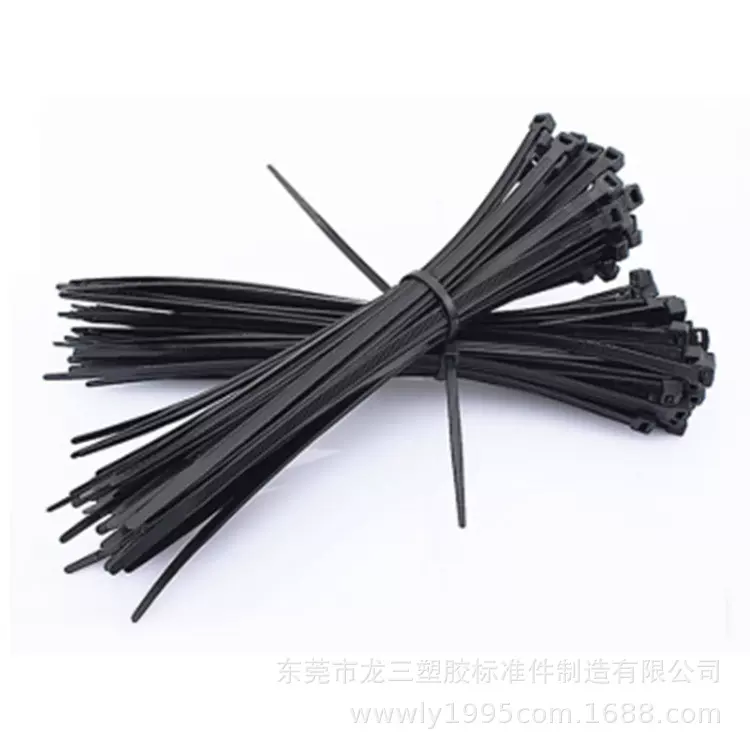 龙三厂家现货供应2.5*150自锁式尼龙扎带 束线扎带