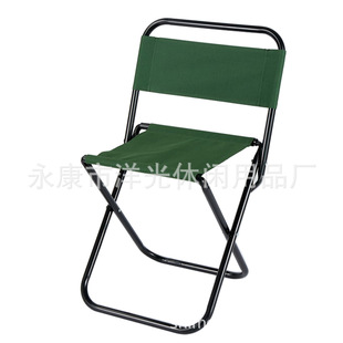 Outdoor portable Oxford cloth steel pipe metal folding chair large backrest Mazar fishing chair gift processing spot foreign trade