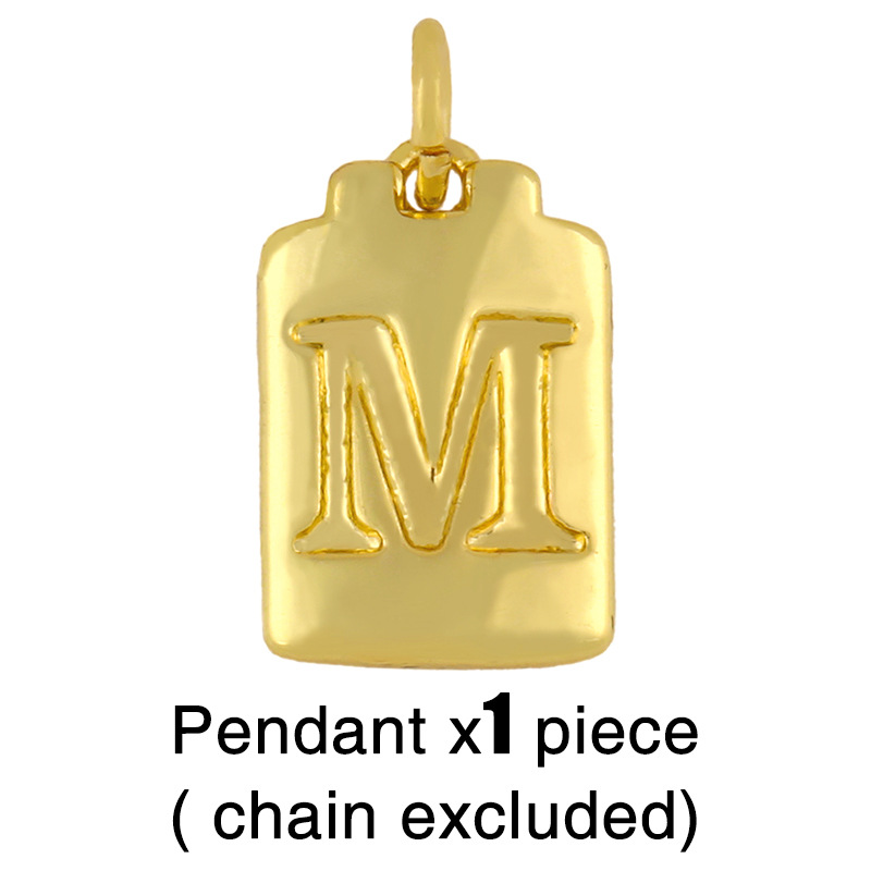 Fashion Letter 18k Gold Plated Necklace In Bulk display picture 4