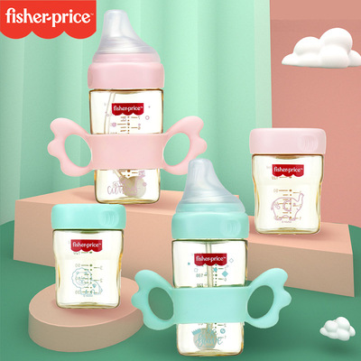费雪婴儿PPSU奶瓶礼盒套装新生儿宽口奶瓶断奶神器宝宝仿母乳耐摔