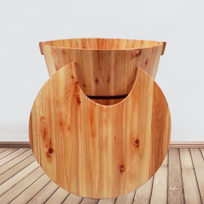 customized circular Fragrant fir Bath Cask Beauty SPA Bath barrel adult children Fumigation Deep soaking