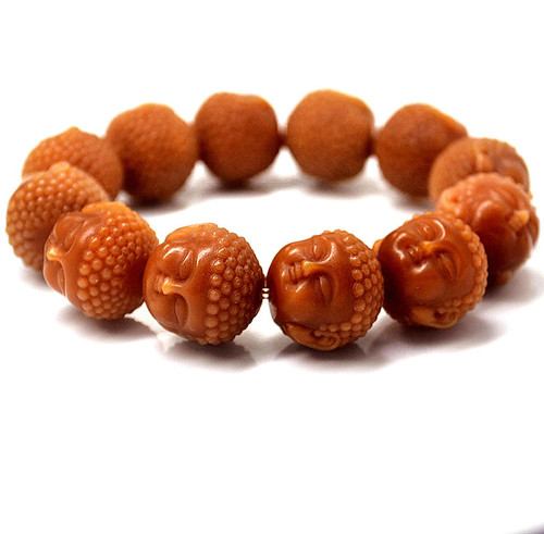 Natural bodhi root bracelet Male and female play  god lucky Bracelet hand rope Tathagata Beads Buddhist bracelet hand string 20mm