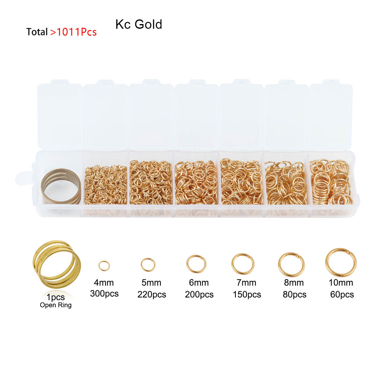 95g Weight Jump Ring Jewelry Making Type DIY Jewelry Accessories Classification 1011 Pieces Per Box Quantity Alloy Material Geometric Pattern All Seasons Season Polished Finish Plating Design Simple Style Style 1011 Pieces Per Box Alloy Geometric Polished Jump Ring DIY Jewelry Accessories 8