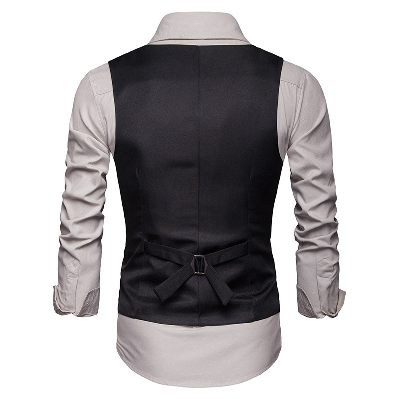 Men's best man in small suit waistcoat spring and autumn business vest