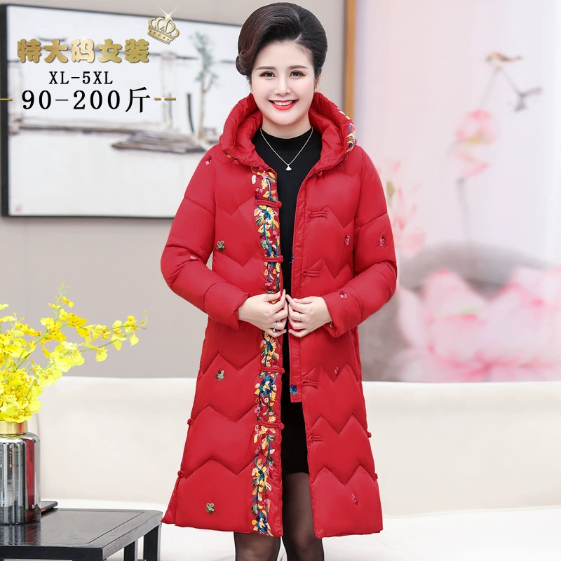 203 зимнее пальто с хлопковой подкладкой, длинная толстая пуховая куртка больших размеров с хлопковой подкладкой, женская новая осенне-зимняя куртка с хлопковой подкладкой для среднего и старого возраста, пальто с хлопковой подкладкой Новинка