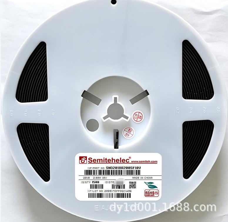 SMD2018R200SF10V PPTC自恢复保险丝2018 2A 10V SEMITEH